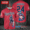 Cleveland Guardians x Marvel Captain America Steve Rogers with Trophy Custom Baseball Jersey Red