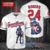 Cleveland Guardians x Marvel Captain America Steve Rogers with Trophy Custom Baseball Jersey White
