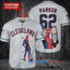 Cleveland Guardians x Marvel Spiderman with Trophy Custom Baseball Jersey Gray