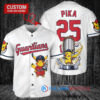 Cleveland Guardians x Pikachu Pokemon with Trophy Custom Baseball Jersey White