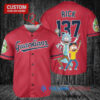 Cleveland Guardians x Rick and Morty with Trophy Custom Baseball Jersey Red