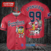 Cleveland Guardians x SpongeBob SquarePants with Trophy Custom Baseball Jersey Red