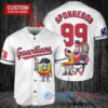 Cleveland Guardians x SpongeBob SquarePants with Trophy Custom Baseball Jersey White
