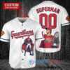 Cleveland Guardians x Superman DC Comics with Trophy Custom Baseball Jersey White