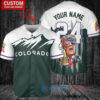 Colorado Rockies Limited Edition World Series Trophy Baseball Jersey Green