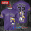 Colorado Rockies x The Simpsons Bart Simpson, Homer Simpson, Lisa Simpson with Trophy Custom Baseball Jersey Purple