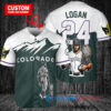 Colorado Rockies x Wolverine Logan with Trophy Custom Baseball Jersey Green
