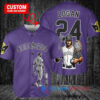 Colorado Rockies x Wolverine Logan with Trophy Custom Baseball Jersey Purple