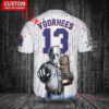 Cubs Jason Voorhees Halloween World Series Trophy Baseball Jersey White