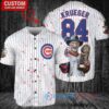 Cubs x Freddy Krueger Halloween World Series Trophy Baseball Jersey White