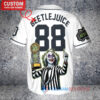 Detroit Tigers Beetlejuice Halloween World Series Trophy Baseball Jersey White