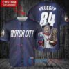 Detroit Tigers Freddy Krueger Halloween World Series Trophy Baseball Jersey