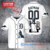 Detroit Tigers x DC Comics Batman The Dark Knight with Trophy Custom Baseball Jersey White