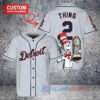 Detroit Tigers x Dr Seuss with World Series Trophy Custom Baseball Jersey Gray