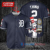 Detroit Tigers x Dr Seuss with World Series Trophy Custom Baseball Jersey Navy