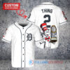 Detroit Tigers x Dr Seuss with World Series Trophy Custom Baseball Jersey White