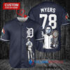 Detroit Tigers x Halloween Michael Myers with Trophy Custom Baseball Jersey Navy