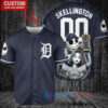 Detroit Tigers x Jack Skellington Sally World Series Trophy Baseball Jersey Navy