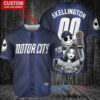 Detroit Tigers x Jack Skellington World Series Trophy Baseball Jersey Navy