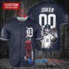 Detroit Tigers x Joker DC Comics with Trophy Custom Baseball Jersey Navy