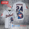 Detroit Tigers x Marvel Captain America Steve Rogers Baseball Jersey Gray