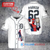 Detroit Tigers x Marvel Spiderman with Trophy Custom Baseball Jersey White