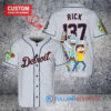 Detroit Tigers x Rick and Morty with Trophy Custom Baseball Jersey Gray