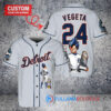 Detroit Tigers x Vegeta Super Saiyan Dragon Ball Z with Trophy Custom Baseball Jersey Gray