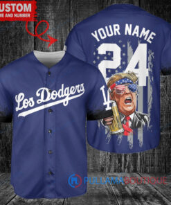 Dodgers Limited Edition World Series Trophy Baseball Jersey - Royal City Connect