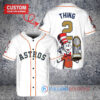 Houston Astros x Dr Seuss with World Series Trophy Custom Baseball Jersey White