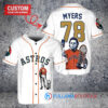 Houston Astros x Halloween Michael Myers with Trophy Custom Baseball Jersey White