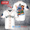 Houston Astros x Lilo & Stitch with Trophy Baseball Jersey White