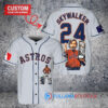 Houston Astros x Luke Skywalker Star Wars with Trophy Custom Baseball Jersey Gray