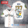Houston Astros x Rick and Morty with Trophy Custom Baseball Jersey White