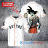 Houston Astros x Son Goku Kakarot Super Saiyan Dragon Ball Z with Trophy Baseball Jersey White