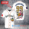 Houston Astros x SpongeBob SquarePants with Trophy Custom Baseball Jersey White