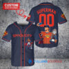 Houston Astros x Superman DC Comics with Trophy Custom Baseball Jersey Navy City Connect