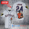 Houston Astros x Wolverine Logan with Trophy Custom Baseball Jersey Gray