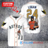 Houston Astros x Wolverine Logan with Trophy Custom Baseball Jersey White
