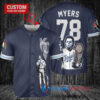 Kansas City Royals x Halloween Michael Myers with Trophy Custom Baseball Jersey Navy