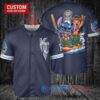 Kansas City Royals x Lilo & Stitch with Trophy Baseball Jersey Navy