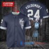 Kansas City Royals x Lord Voldemort Harry Potter with Trophy Custom Baseball Jersey Navy