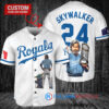 Kansas City Royals x Luke Skywalker Star Wars with Trophy Custom Baseball Jersey White