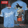 Kansas City Royals x Son Goku Kakarot Super Saiyan Dragon Ball Z with Trophy Baseball Jersey Light Blue