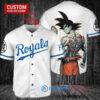 Kansas City Royals x Son Goku Kakarot Super Saiyan Dragon Ball Z with Trophy Baseball Jersey White