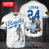 Kansas City Royals x Wolverine Logan with Trophy Custom Baseball Jersey White