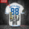 KC Royals Beetlejuice Halloween World Series Trophy Baseball Jersey White