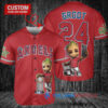 LA Angels Baby Groot Marvel Guardians Of The Galaxy Baseball Jersey Red