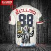 LA Angels Beetlejuice Halloween World Series Trophy Baseball Jersey Cream
