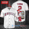 Los Angeles Angels x Dr Seuss with World Series Trophy Custom Baseball Jersey White